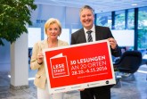 Freuen sich auf spannende zehn Tage: Liz Mohn und Bürgermeister Henning Schulz.Foto:Stadt GT