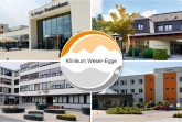 Patientenzuwachs am Klinikum Weser-Egge mit den Standorten St. Ansgar Krankenhaus Höxter, St. Josef Hospital Bad Driburg, St. Rochus Krankenhaus Steinheim und St. Vincenz Hospital Brakel.