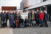 Werksbesichtigung: Studierende der Hochschule Hamm-Lippstadt und Prof. Dr.-Ing. Jürgen Krome (1. von rechts) besuchten die Firma LÜBBERING in Herzebrock.