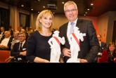 Im Légère Hotel nehmen BGW-Geschäftsführerin Sabine Kubitza und Piening-Geschäftsführer Holger Piening die Auszeichnung entgegen. Foto: Patrick Piecha