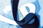 Frisch aus dem Atelier: Die Malerei „Verve 5“ im Format 120 mal 160 cm von Aatifi in der neuen Ausstellung im Schauraum. Abbildung: © Atelier Aatifi / Repros: Wolfgang Holm