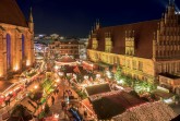 In der historischen Altstadt, rund um die Marktkirche, findet der traditionelle Weihnachtsmarkt statt.