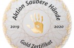 Aktion „Saubere Hände“: Goldzertifikat
