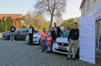 Hans Carree (Ford Lückenotto), Dietmar Kirchner (Fahrschule Paul Kirchner), 
Familie Busche (Busche Automobile) und Organisator Hans Fenkl freuen sich auf den „Tag 
der Elektromobilität“ und werden für einen umfangreichen Elektroauto-Fuhrpark sorgen.