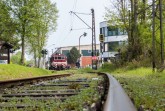 Carlhermann Schmitt) Abfahrt in Bösingfeld - Die E-Lok 22 fährt seit 1927 elektrisch auf der Extertalbahn, Foto: Landeseisenbahn Lippe e.V.