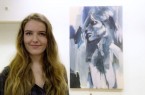Die Künstlerin Franziska Jäger malt am 30.4. live bei "Kulturfaktor live".