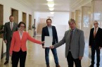 Übergabe der Bewilligungsbescheides im Ministerium für Heimat, Kommunales, Bau und Gleichstellung des Landes Nordrhein-Westfalen