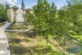 Am Tag der Architektur, 20. Juni, lädt die Stadverwaltung interessierte Bürgerinnen und Bürger zu einer Führung durch das umgestaltete Mittlere Paderquellgebiet ein, wie zum Beispiel den renaturierten Bereich hinter der Paderhalle. © Stadt Paderborn