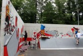 Auf 55 Quadratmetern entsteht das neue Kunstwerk an der Skate-Anlage in Isselhorst.Foto: Stadt Gütersloh
