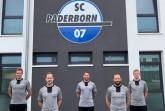(v.l.): Die hauptamtlichen NLZ-Trainer Oliver Döking, Lukas Kruse, Michél Kniat, Bernd Wiesner und Thomas Bertels.