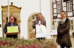Feierabendmarkt am 20. Okotber 2020 von 16-20 Uhr in Brakel (v. links): Rainer Schäfers, Peter Frischemeier und Vera PrenzelFoto:Stadt Brakel