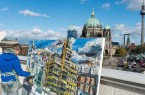 Bertelsmann fördert Publikation über Schlossplatz-Zyklus von Pleinair-Maler Christopher LehmpfuhlFoto: Bertelsmann