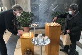 Am 18. April wurden in der Kapelle des Nordfriedhofes 41 Kerzen für die verstorbenen Mindenerinnen und Mindener angezündet. Foto: Pressestelle der Stadt Minden