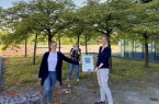 Marina Seipel (Kinderbüro vom Jugendamt der Stadt Paderborn), Annkatrin Domann (strategische Spielraumplanung) und Kerstin Friske (Amt für Umweltschutz und Grünflächen der Stadt Paderborn).Foto:© Jessica Menzel