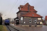 Der Museumszug mit Diesellok am Bahnhof in Alverdissen. Foto: Michael Rehfeld