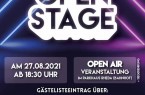 Veranstaltungsplakat „Open Stage“